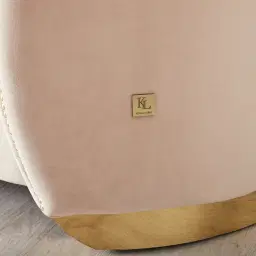 Harriet Soft Beige Velvet Occasional Chair