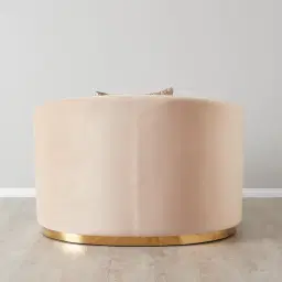 Harriet Soft Beige Velvet Occasional Chair