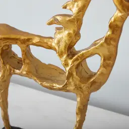 Horse Gold Resin Stand