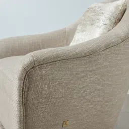 Sheppard Khaki Woven Fabric Occasional Chair