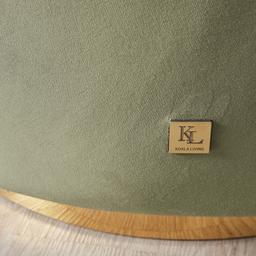 Sonja Olive Green Velvet Swivel Occasional Chair