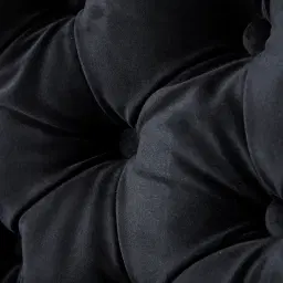 Boudicca Black Velvet with Back Pattern Armchair