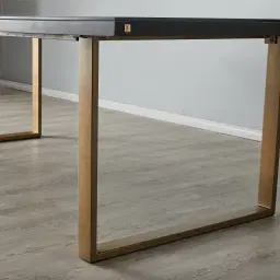 Anita Black Glass Dining Table