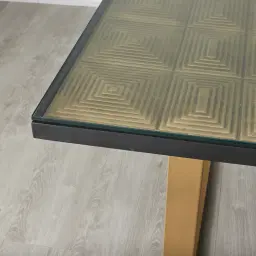 Anita Black Glass Dining Table