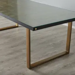 Anita Black Glass Dining Table
