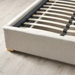 Beaumont Cream Boucle King Bed