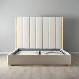 Beaumont Cream Boucle Queen Bed