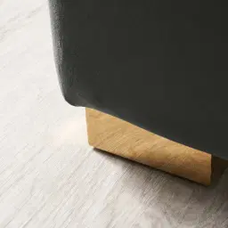 Jacques Charcoal Velvet King Bed - Gold Frame