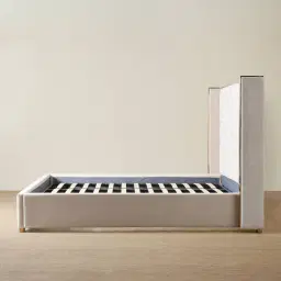 Gertrude Cream Velvet King Bed