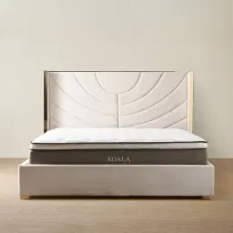 Gertrude Cream Velvet King Bed