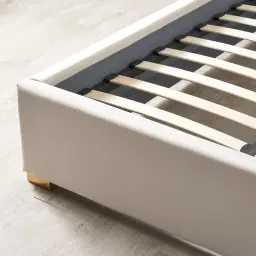 Gertrude Cream Velvet King Bed