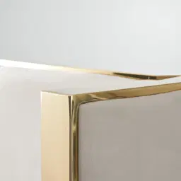 Gertrude Cream Velvet King Bed