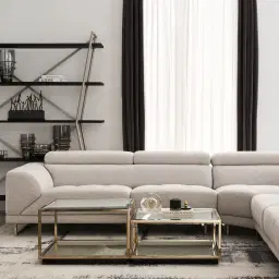 Valiant II Fleck Woven Fabric Corner Lounge