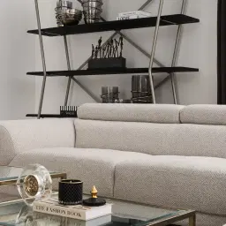 Valiant II Fleck Woven Fabric Corner Lounge