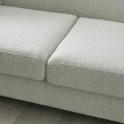 Phylis Cream Boucle 3-Seater Sofa
