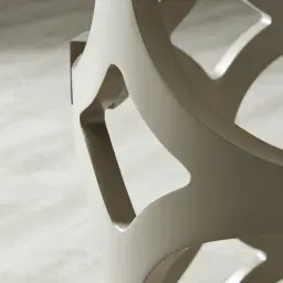 Lalique Beige Veneer Side Table 