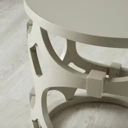 Lalique Beige Veneer Side Table 