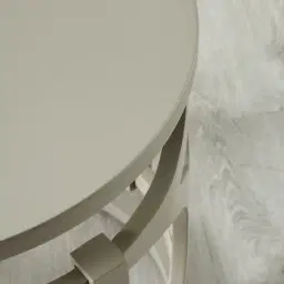 Lalique Beige Veneer Side Table 