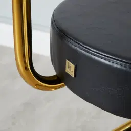 Riva Black Bar Stool