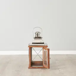 Wooden Lantern Silver - Small
