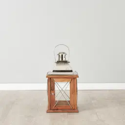 Wooden Lantern Silver - Small