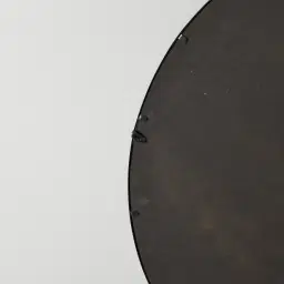 Zinia Black Round Mirror