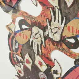 Joker Card Framed Paper Collage