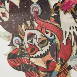 Joker Card Framed Paper Collage