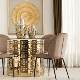 Leilani White and Gold Paper Shadow Box 