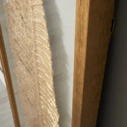 Marigold Gold and White Paper Shadow Box 