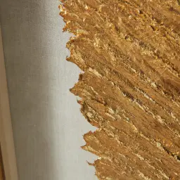 Marigold Gold and White Paper Shadow Box 