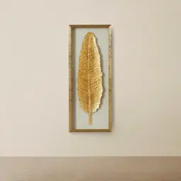 Marigold Gold and White Paper Shadow Box 