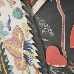 Ace of Hearts Framed Paper Collage