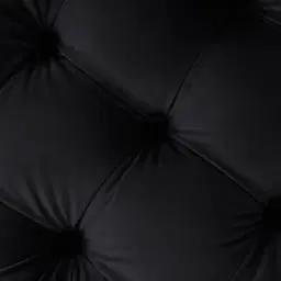 Kelly Black Velvet Ottoman