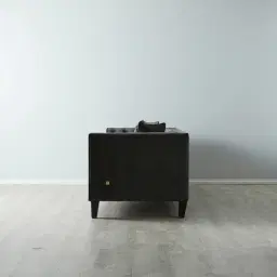 Vogue Charcoal Velvet 3-Seater Sofa 