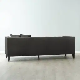 Vogue Charcoal Velvet 3-Seater Sofa 