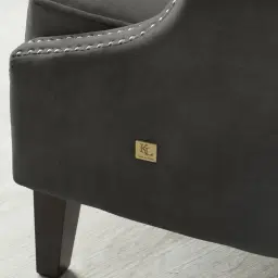 Vogue Charcoal Velvet Chair
