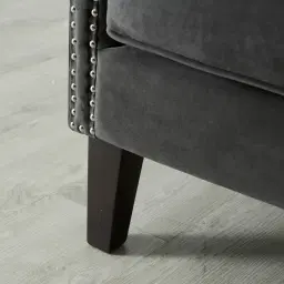 Vogue Charcoal Velvet Chair