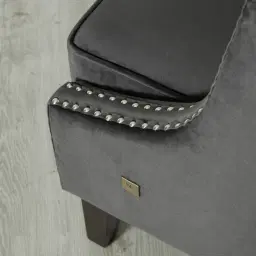 Vogue Charcoal Velvet Chair