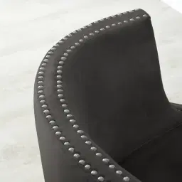 Vogue Charcoal Velvet Chair