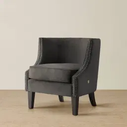 Vogue Charcoal Velvet Chair