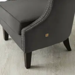 Vogue Charcoal Velvet Chair