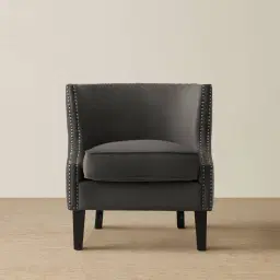 Vogue Charcoal Velvet Chair
