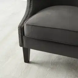 Vogue Charcoal Velvet Chair