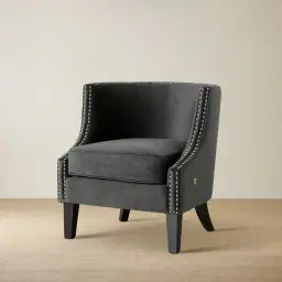 Vogue Charcoal Velvet Chair