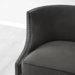 Vogue Charcoal Velvet Chair