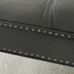 Vogue Charcoal Velvet Ottoman