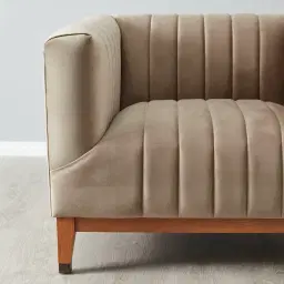 Astoria III Beige Velvet Occasional Chair