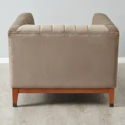 Astoria III Beige Velvet Occasional Chair
