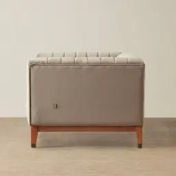 Astoria III Beige Velvet Occasional Chair